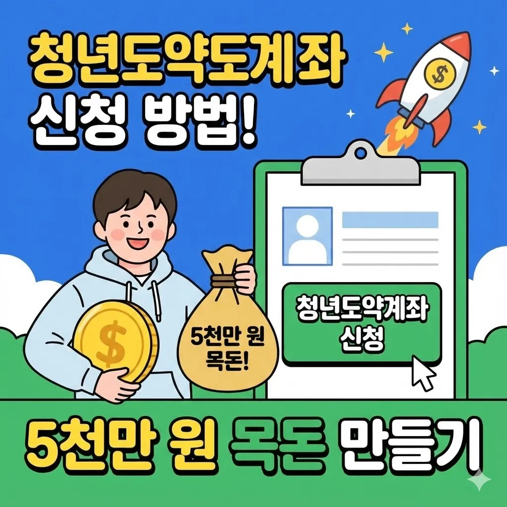 청년도약계좌 신청 방법, 청년도약계좌 5천만 원 목돈 만들기