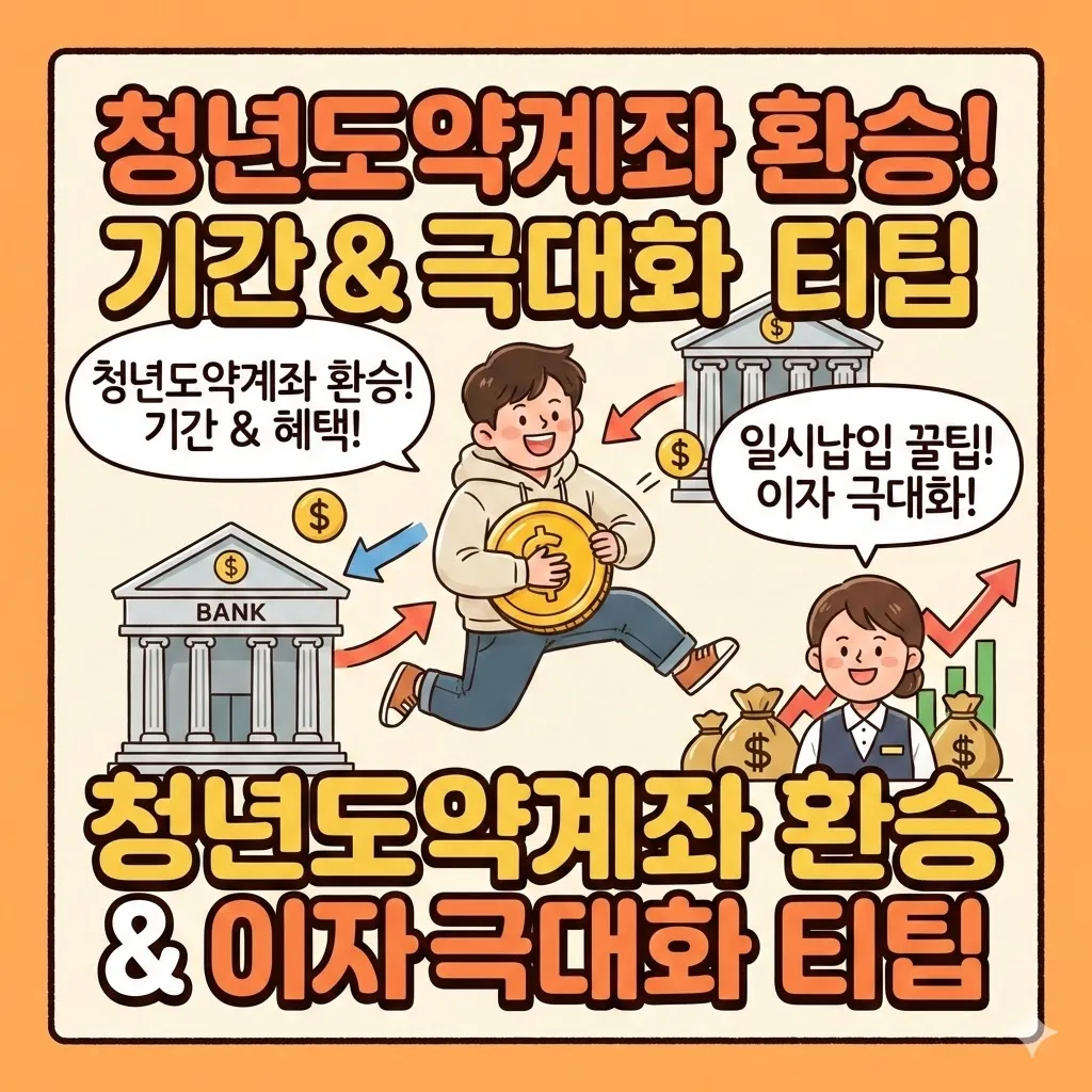 청년도약계좌 환승 신청 기간과 혜택, 일시 납입으로 이자 극대화하는 꿀팁