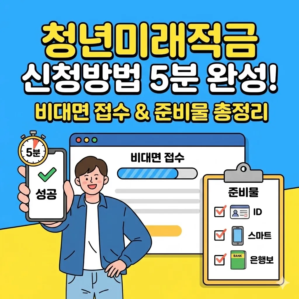 청년미래적금 신청방법 5분 만에 끝내는 비대면 접수와 준비물 총정리