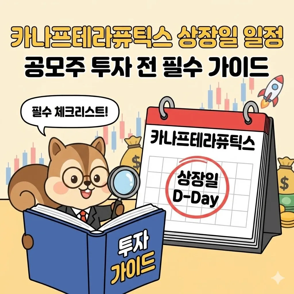 카나프테라퓨틱스 상장일 일정 및 공모주 투자 전 필수 가이드
