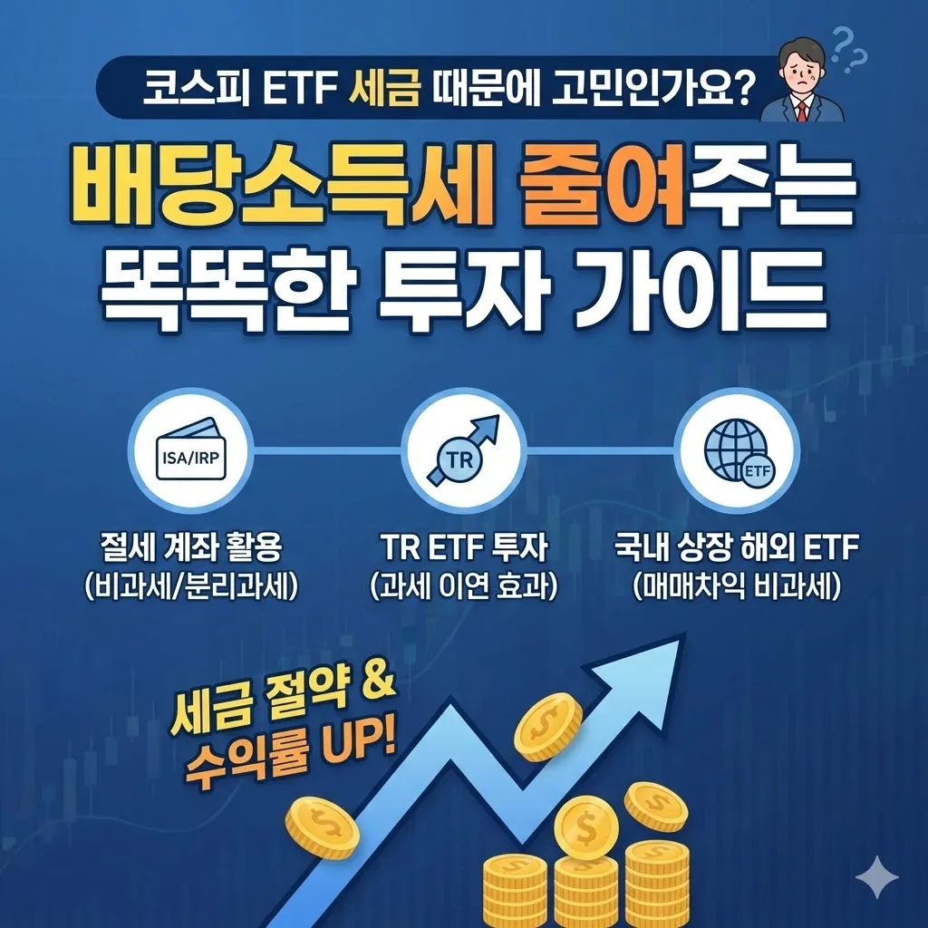 코스피 ETF 세금 때문에 고민인가요? 배당소득세 줄여주는 똑똑한 투자 가이드