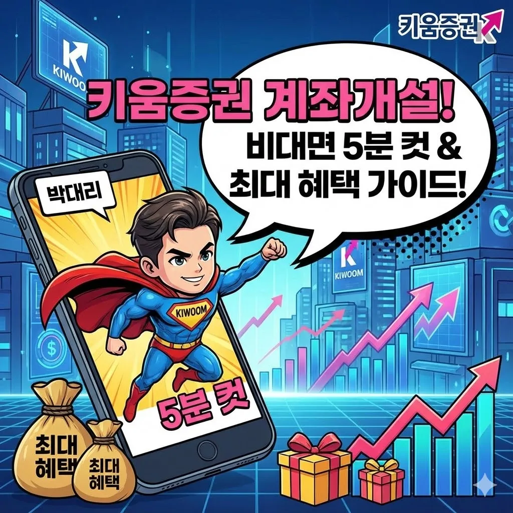 키움증권 계좌개설, 비대면 5분 컷 & 최대 혜택 가이드