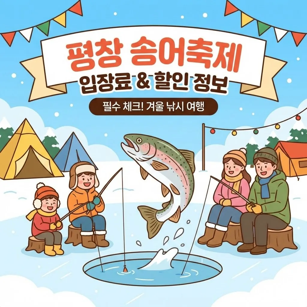 평창 송어축제 입장료 및 할인 정보, 겨울 낚시 여행 가기 전 필수 체크
