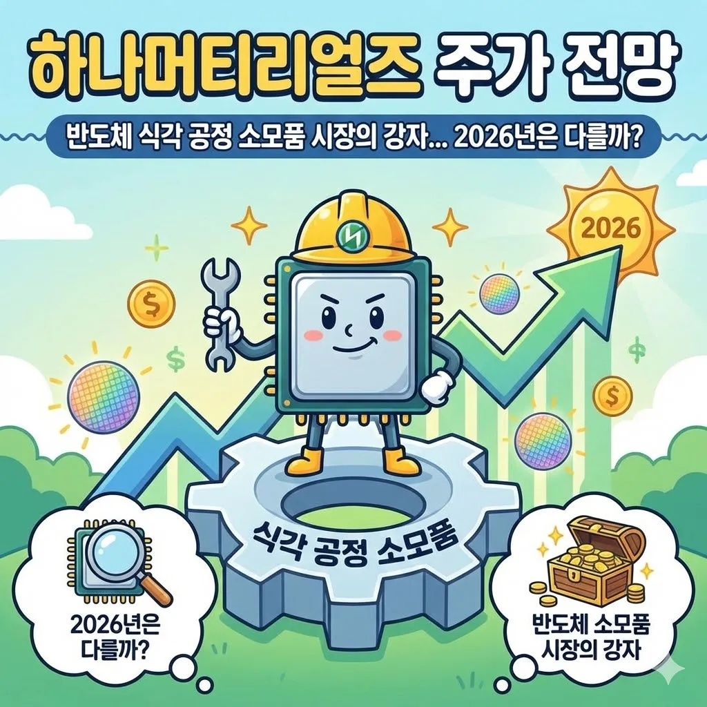 하나머티리얼즈 주가 전망, 반도체 식각 공정 소모품 시장의 강자... 2026년은 다를까?