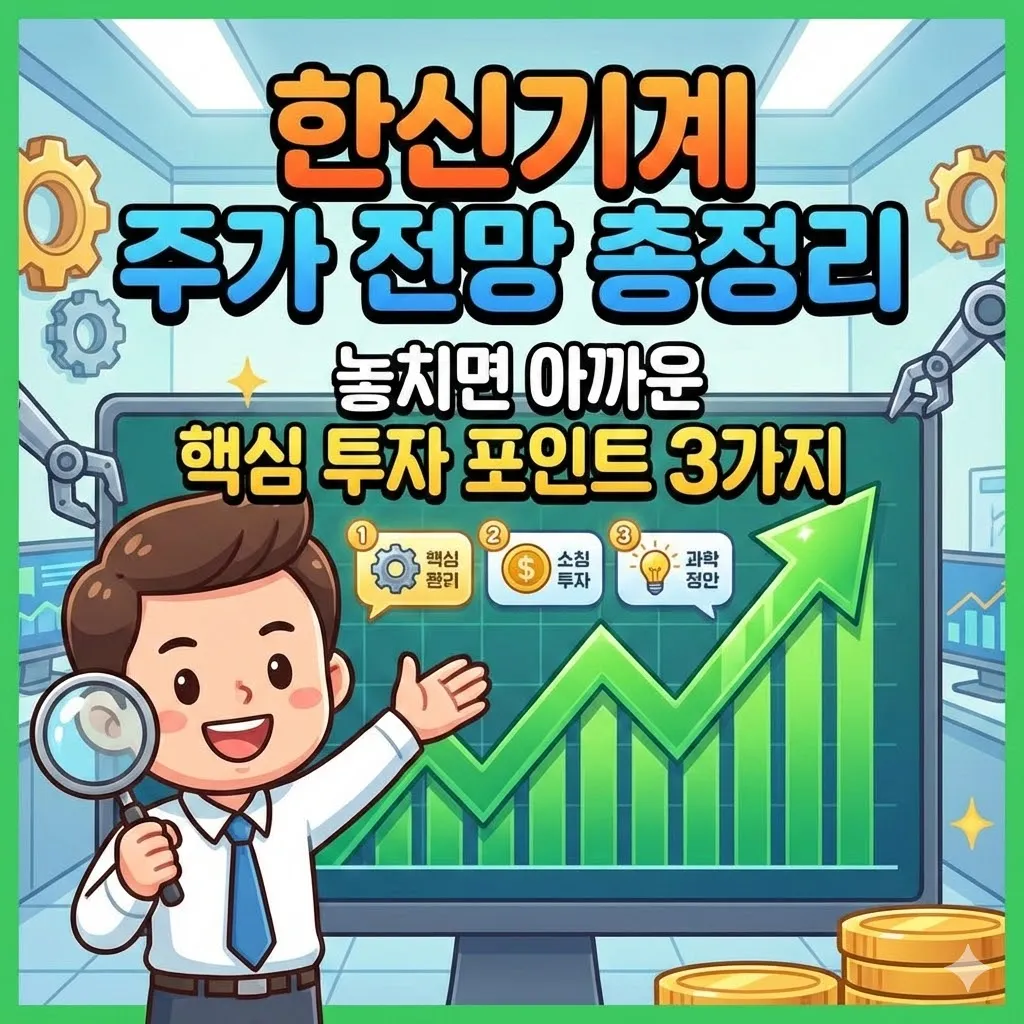 한신기계 주가 전망 총정리, 놓치면 아까운 핵심 투자 포인트 3가지
