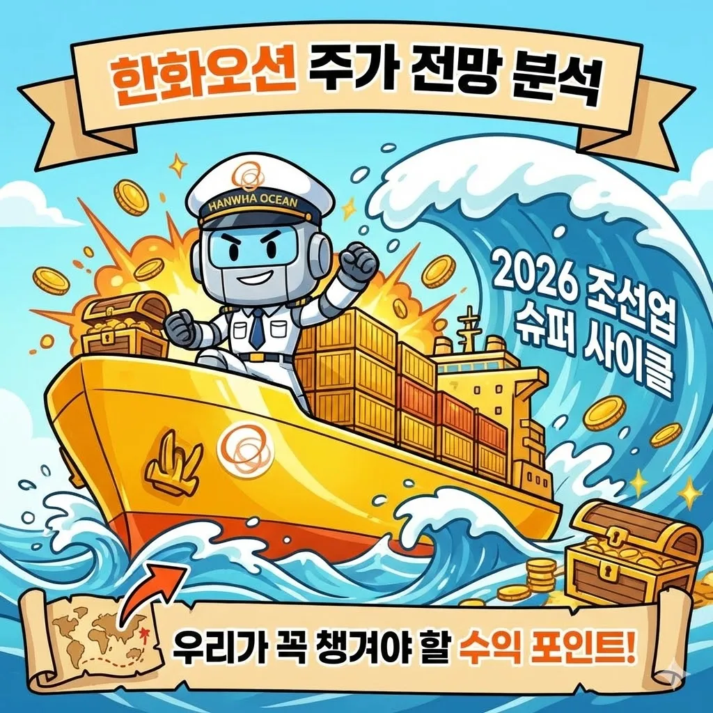 한화오션 주가 전망 분석, 2026년 조선업 슈퍼 사이클 속에서 우리가 꼭 챙겨야 할 수익 포인트