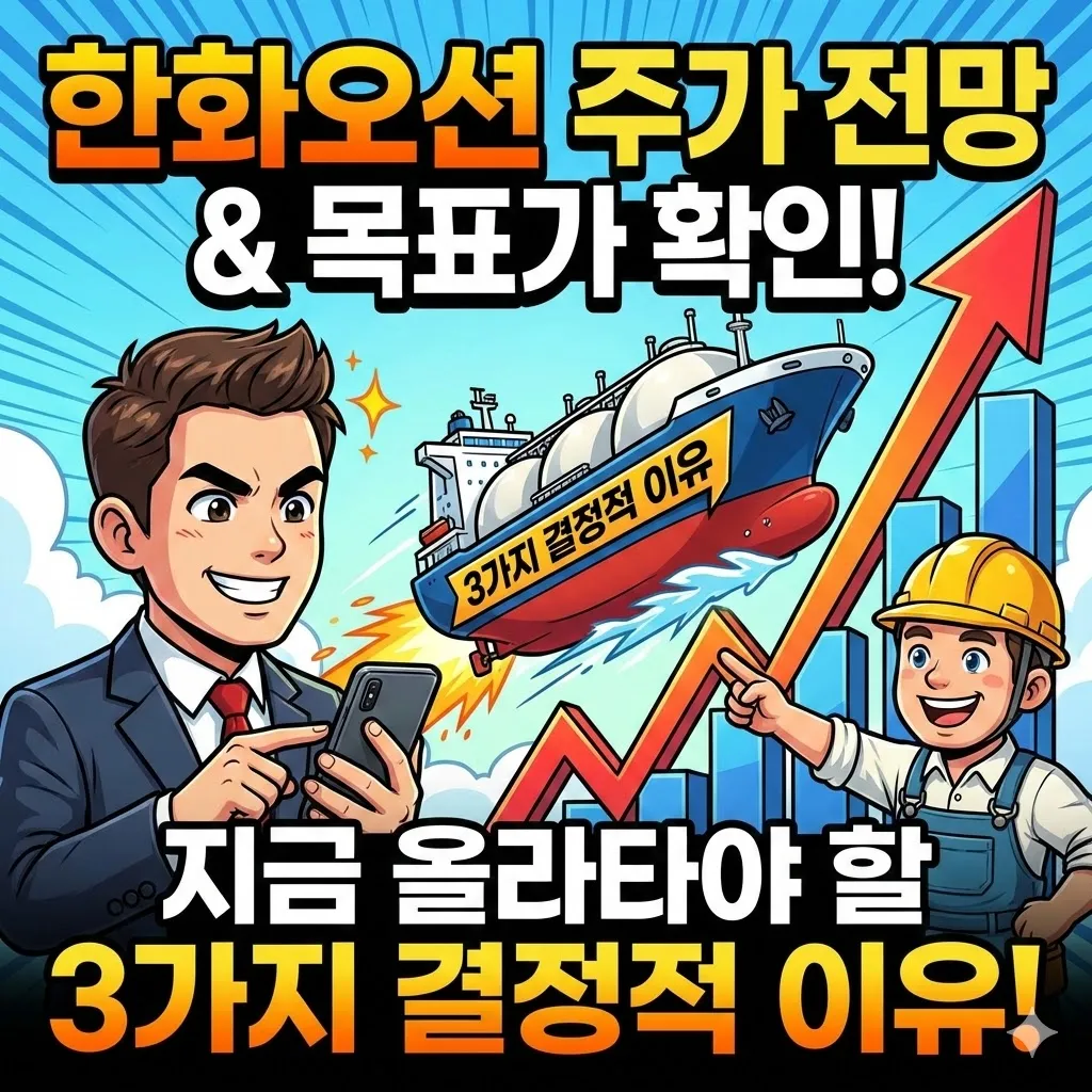 한화오션 주가 전망과 목표가 확인, 지금이라도 올라타야 할 3가지 결정적 이유