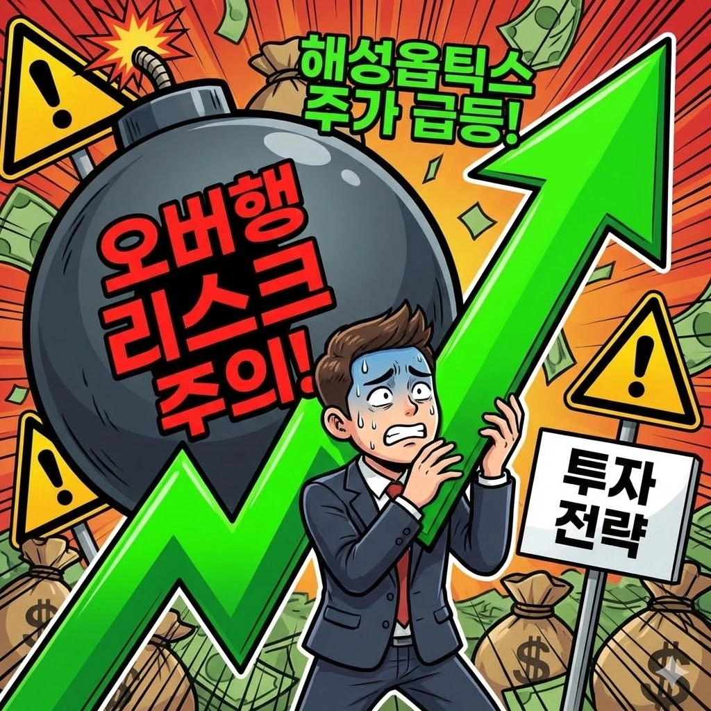 해성옵틱스 주가 전망과 투자 전략, 급등 뒤에 숨은 오버행 리스크 주의점
