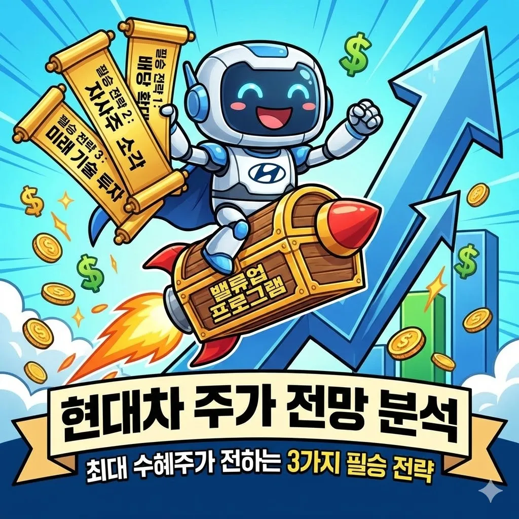 현대차 주가 전망 분석, 밸류업 프로그램의 최대 수혜주가 전하는 3가지 필승 전략