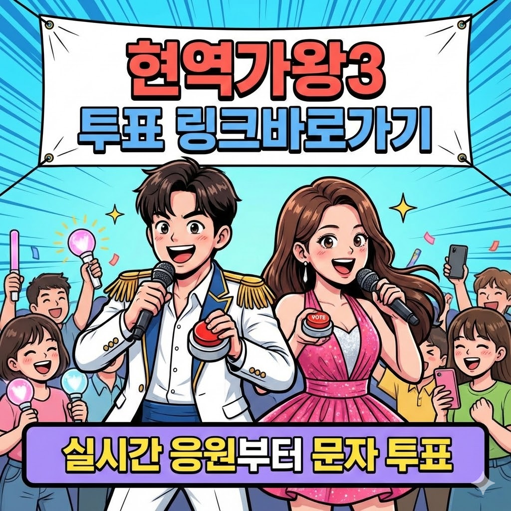 현역가왕3 투표 링크바로가기 및 홈쇼핑 앱 실시간 문자 투표하기