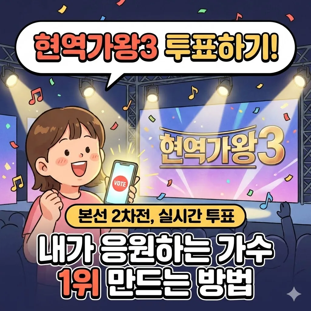 현역가왕3 투표하기! 본선 2차전, 실시간 투표 내가 응원하는 가수 1위 만드는 방법