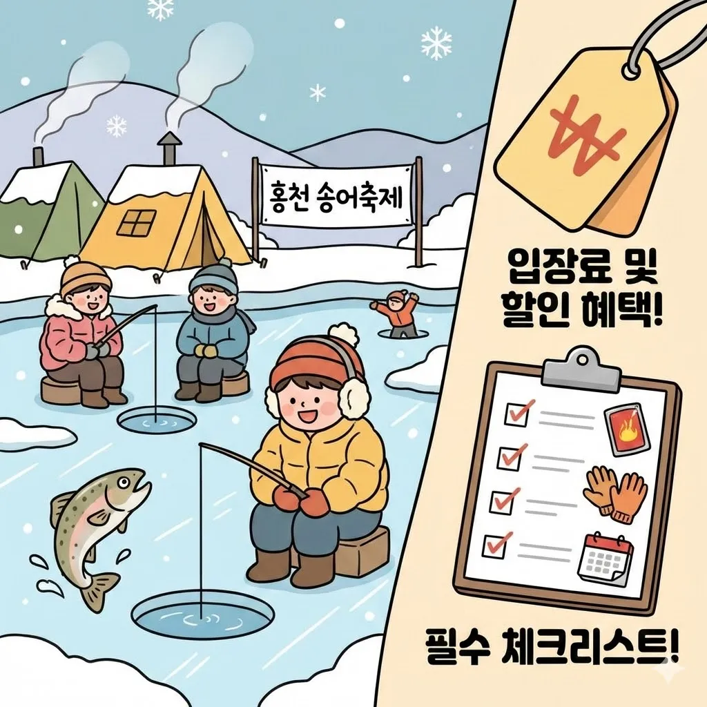 홍천 송어축제입장료 및 할인 혜택, 겨울 여행 가기 전 필수 체크리스트