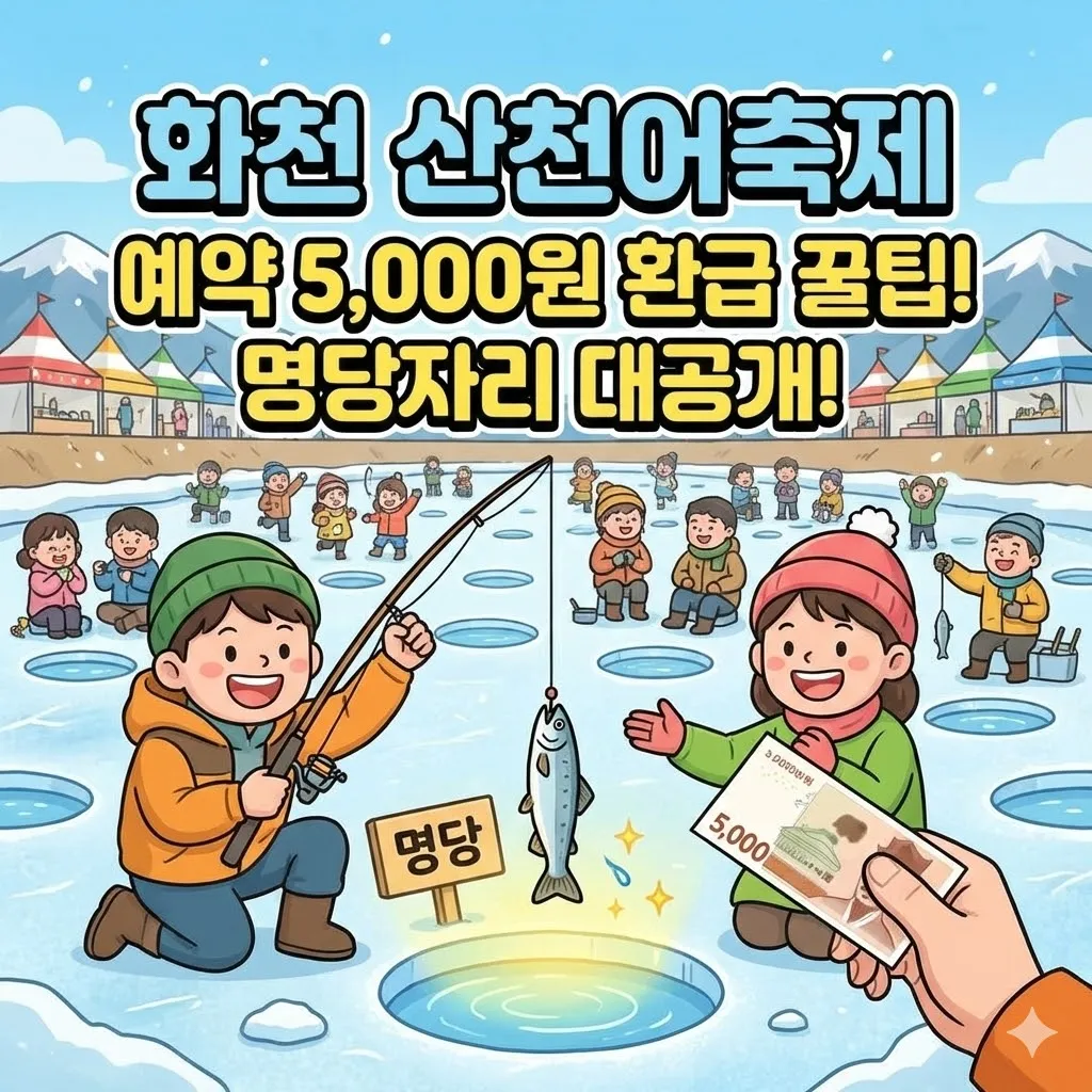 화천 산천어축제 예약 5,000원 돌려받는 법과 명당자리 공개해요