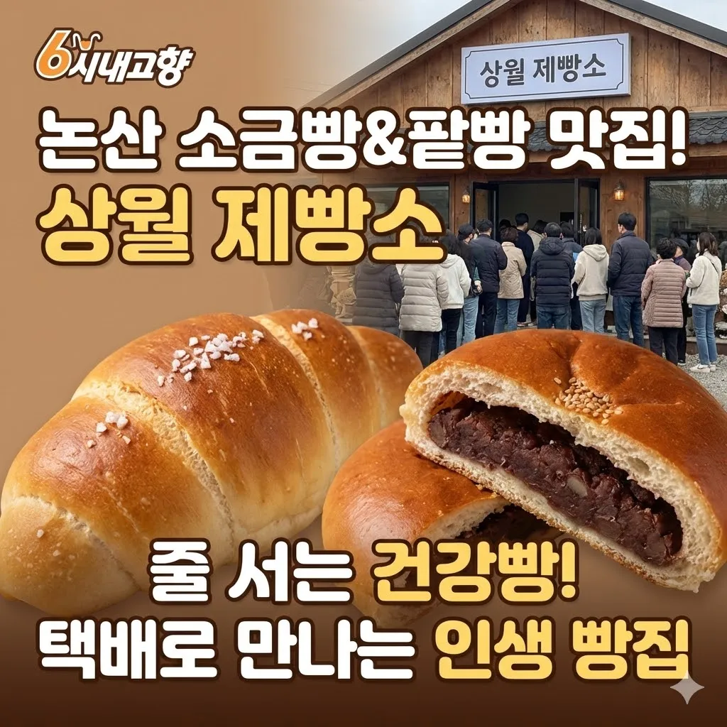 6시내고향 논산 소금빵 팥빵 맛집 상월 제빵소, 줄 서서 먹는 건강빵 택배로 만나는 인생 빵집