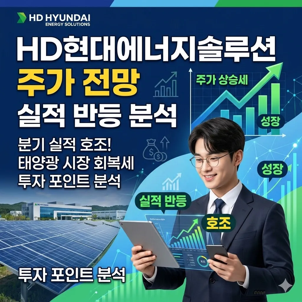 HD현대에너지솔루션 주가 전망 실적 반등 분석