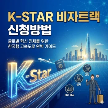 K-STAR 비자트랙 신청방법, 글로벌 혁신 인재를 위한 한국행 고속도로 완벽 가이드