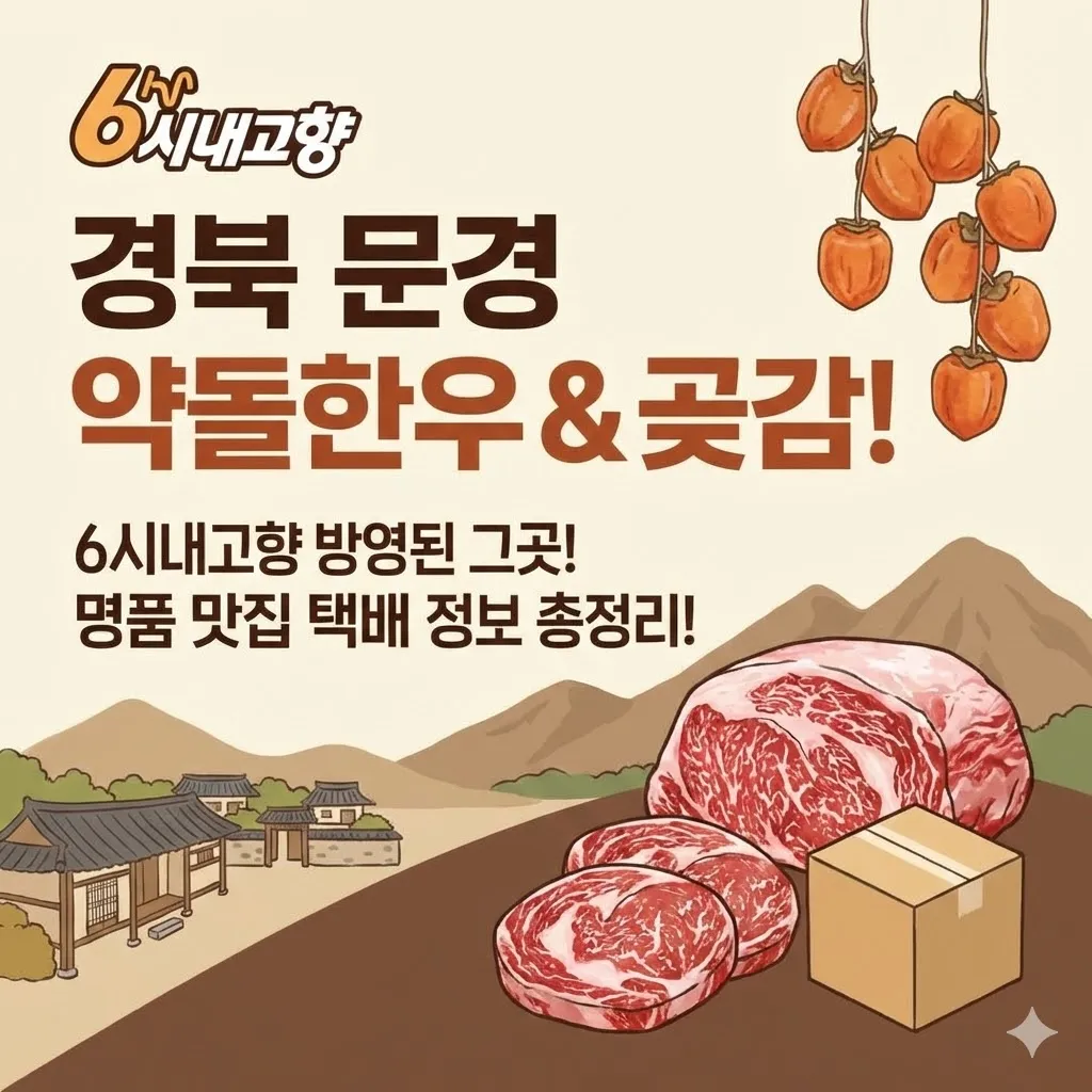 경북 문경 약돌한우 곶감, 6시내고향 방영된 그곳 명품 맛집 택배 정보 총정리