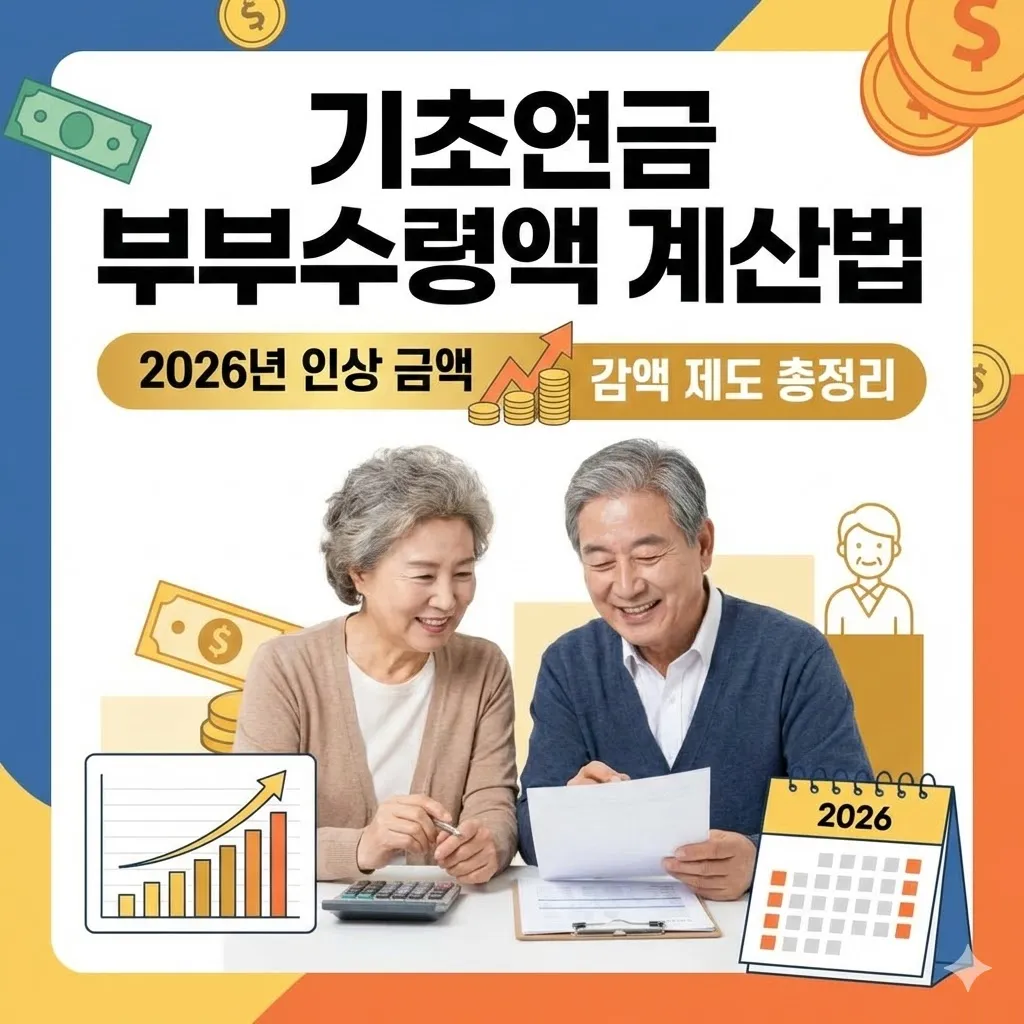 기초연금 부부수령액 계산법, 2026년 인상 금액과 감액 제도 총정리
