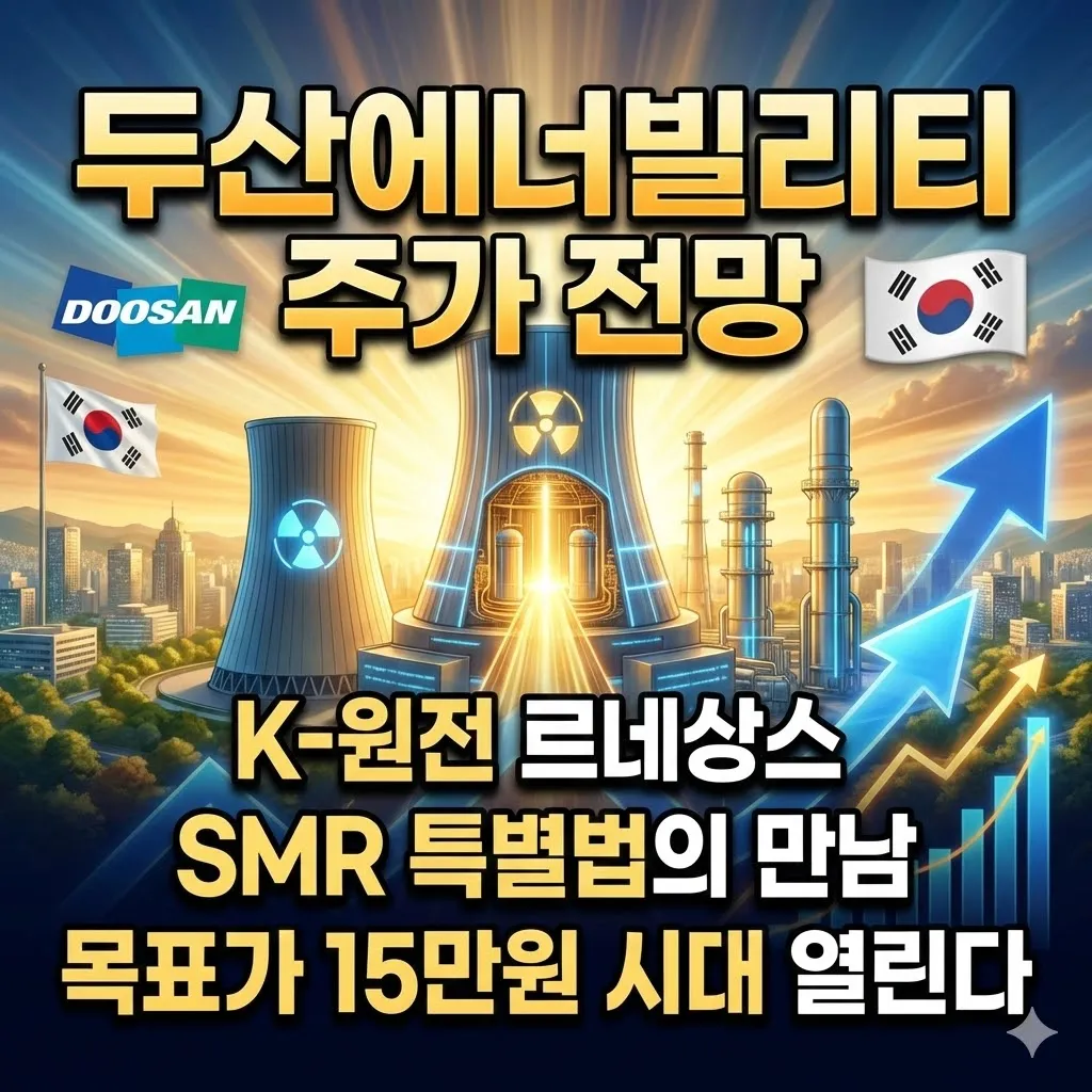 두산에너빌리티 주가 전망 K-원전 르네상스와 SMR 특별법의 만남, 목표가 15만원 시대 열린다