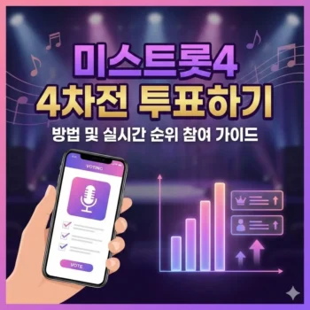 미스트롯4 4차전 투표하기 방법 및 실시간 순위 참여 가이드