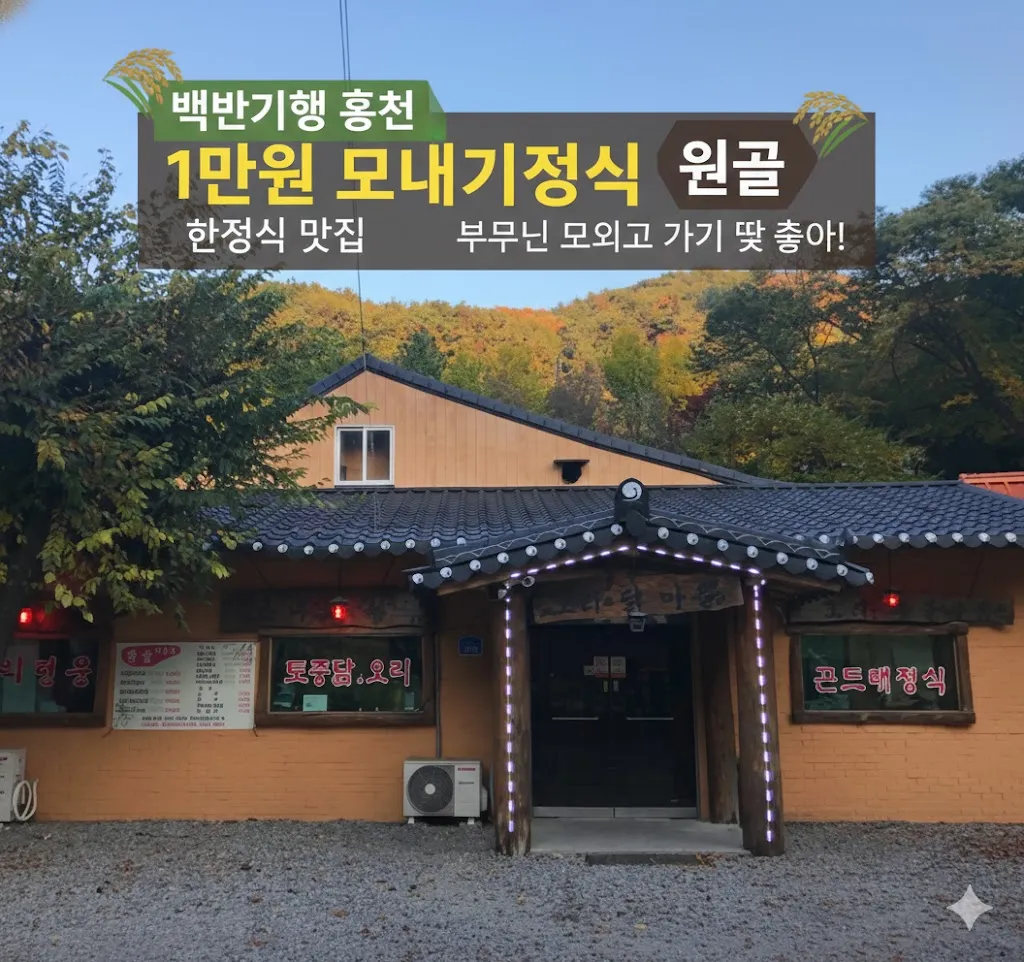 백반기행 홍천 1만원 모내기정식 한정식 맛집 원골, 부모님 모시고 가기 딱 좋아!