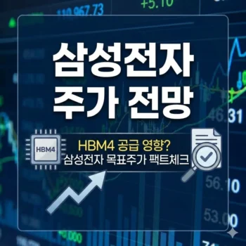 삼성전자 주가 전망, HBM4 공급 영향? 삼성전자 목표주가 팩트체크