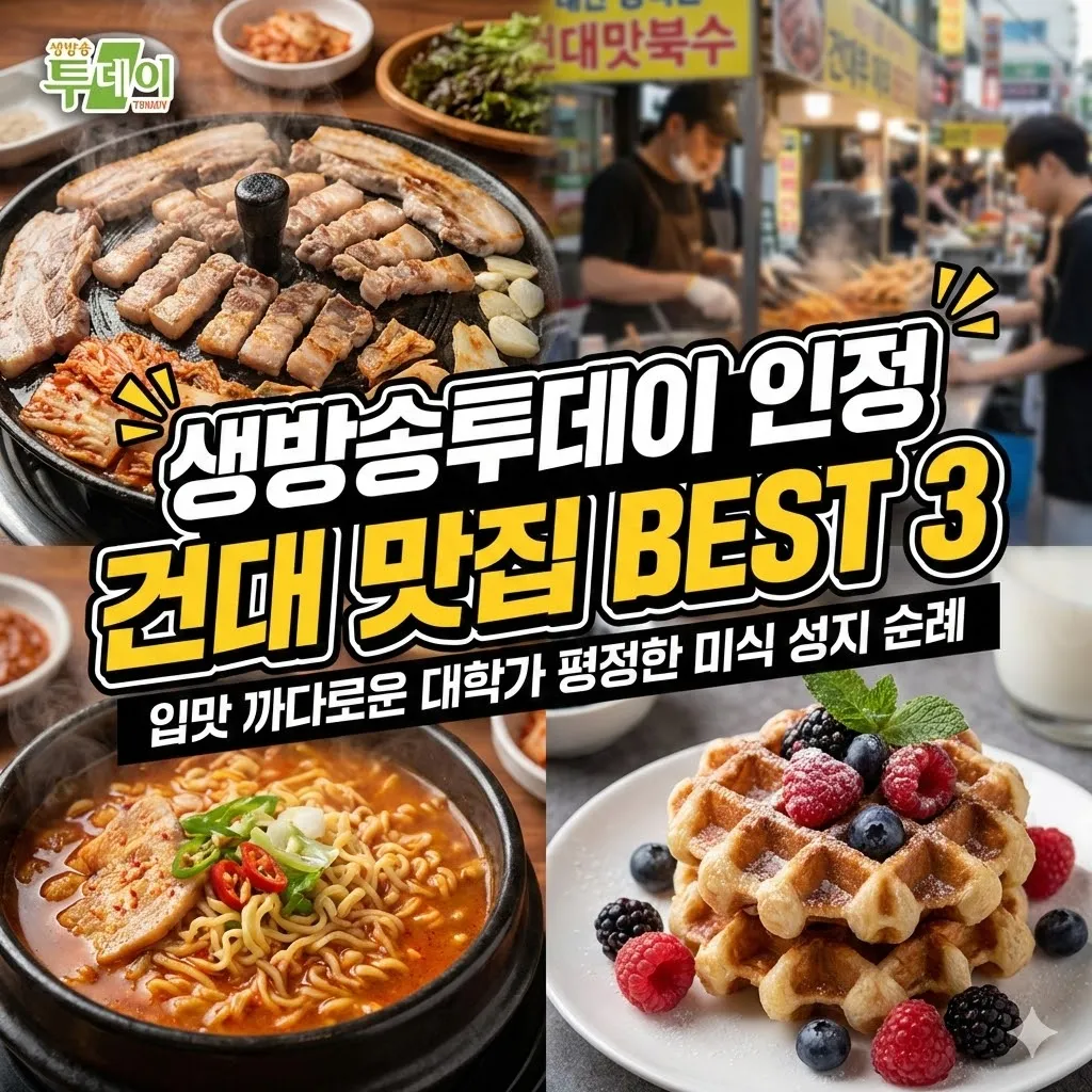 생방송투데이 인정 맛집 건대 BEST 3, 입맛 까다로운 대학가 평정한 미식 성지 순례