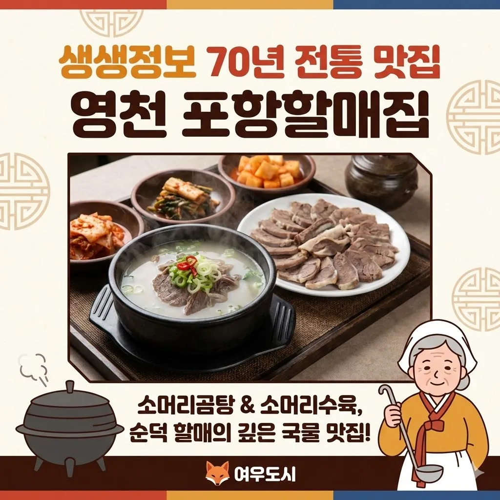 생생정보 영천 소머리곰탕 소머리수육 포항할매집 맛집, 순덕 할매의 70년 전통 깊은 국물 맛집