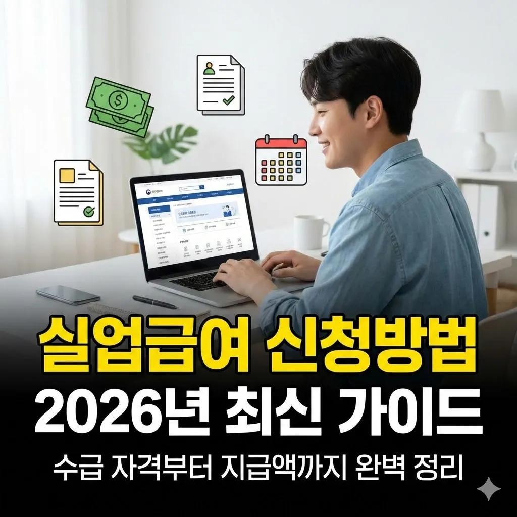 실업급여 신청방법 2026년 최신 가이드, 수급 자격부터 지급액까지 완벽 정리