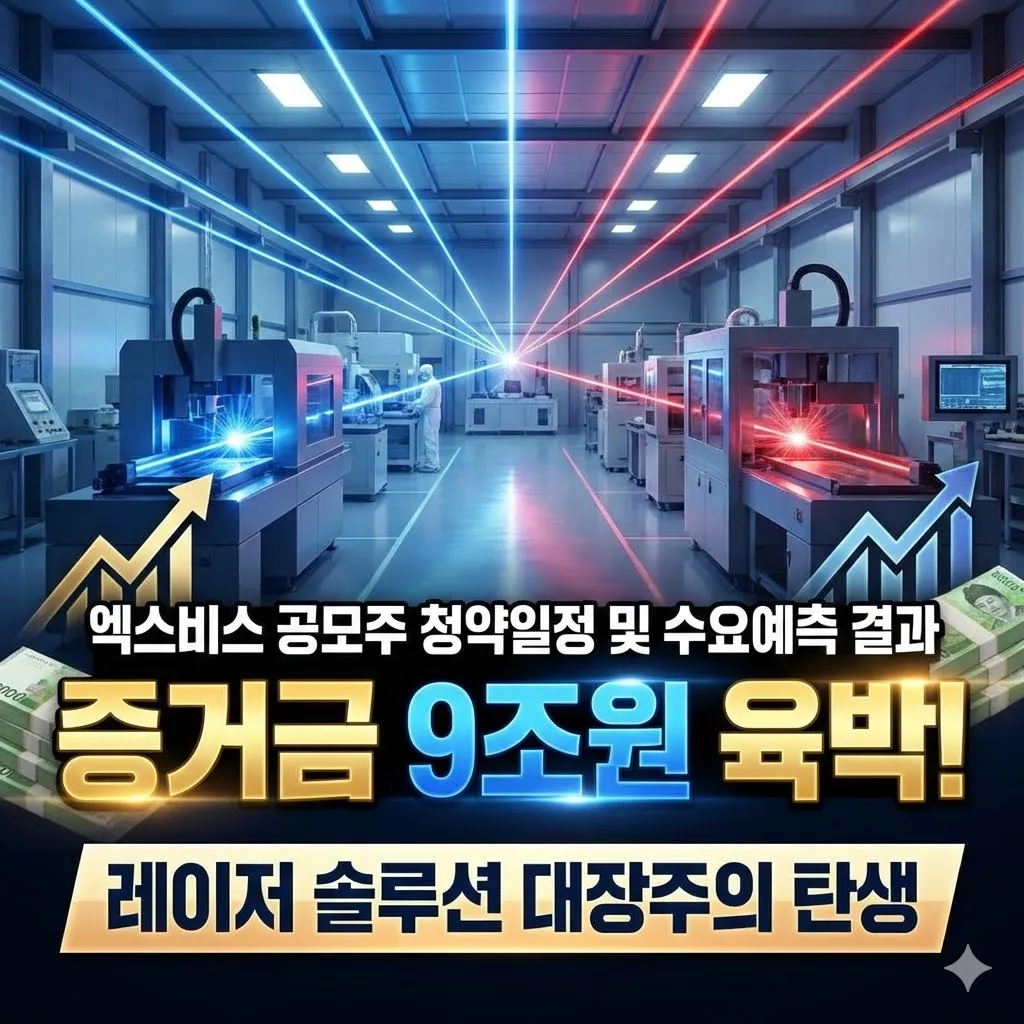 엑스비스 공모주 청약일정 및 엑스비스 수요예측 결과 증거금 9조원 육박! 레이저 솔루션 대장주의 탄생