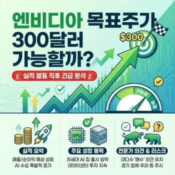 엔비디아 목표주가 300달러 가능할까? 실적 발표 직후 긴급 분석
