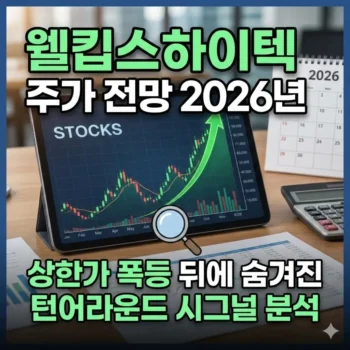 웰킵스하이텍 주가 전망 2026년 상한가 폭등 뒤에 숨겨진 턴어라운드 시그널 분석