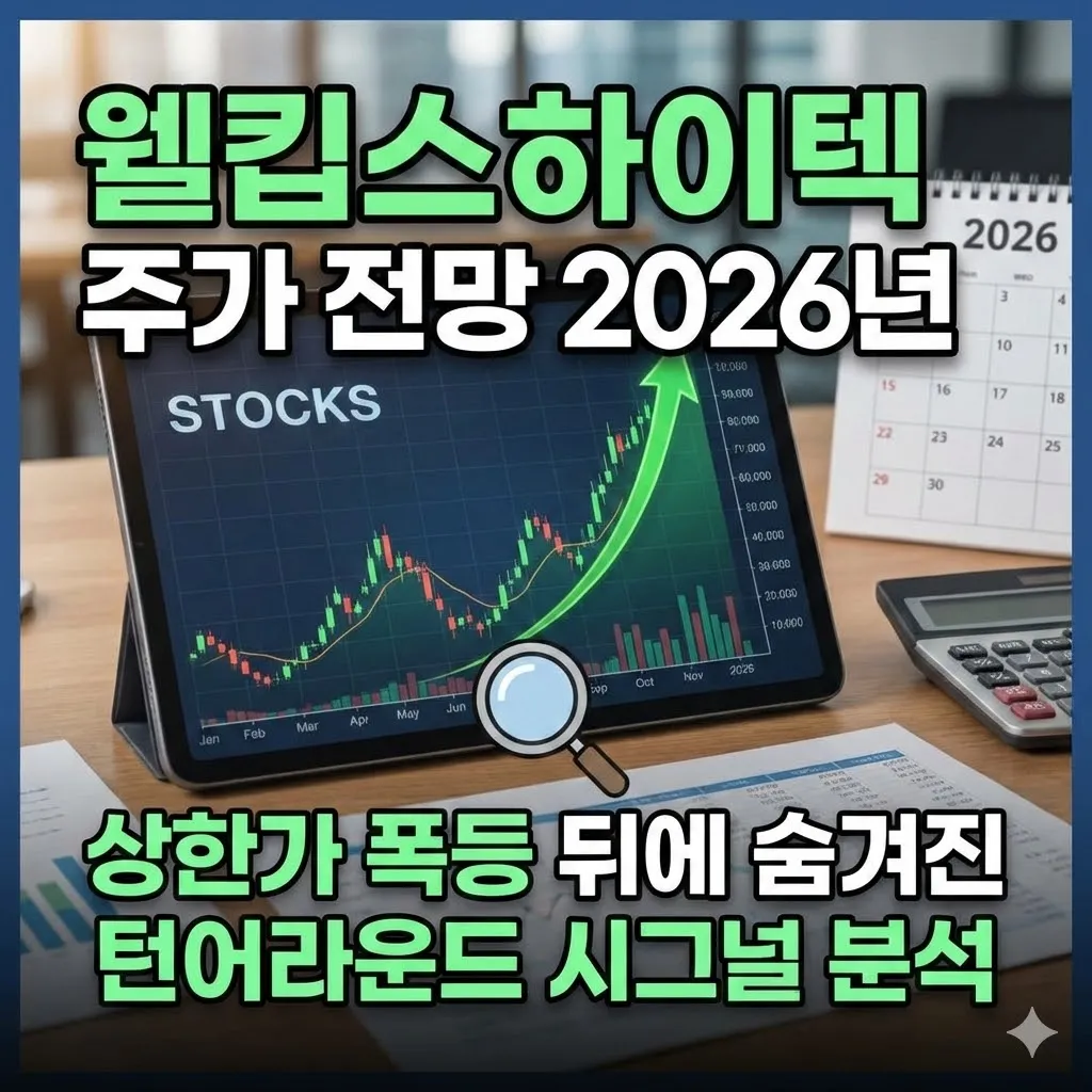 웰킵스하이텍 주가 전망 2026년 상한가 폭등 뒤에 숨겨진 턴어라운드 시그널 분석