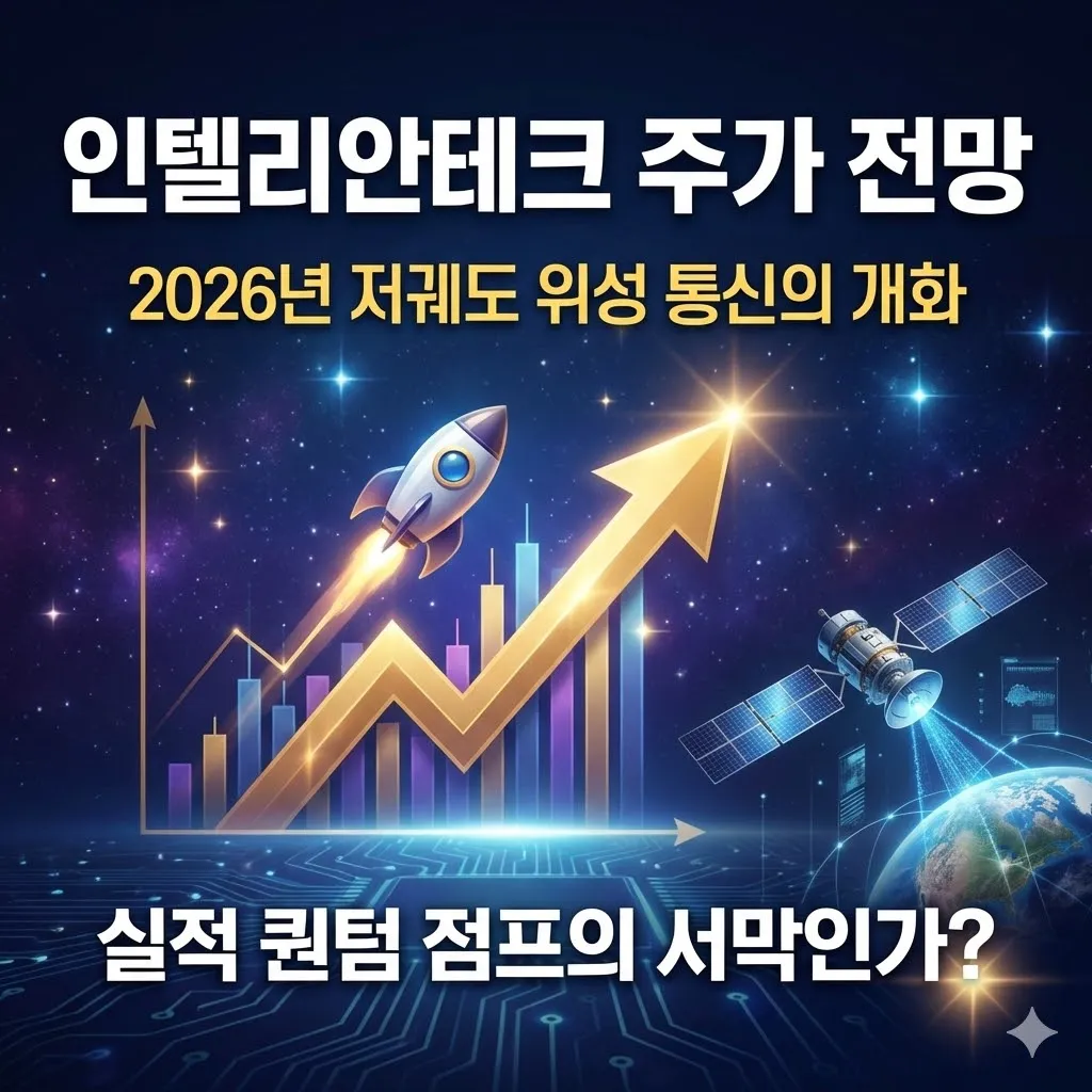 인텔리안테크 주가 전망 2026년 저궤도 위성 통신의 개화, 실적 퀀텀 점프의 서막인가?