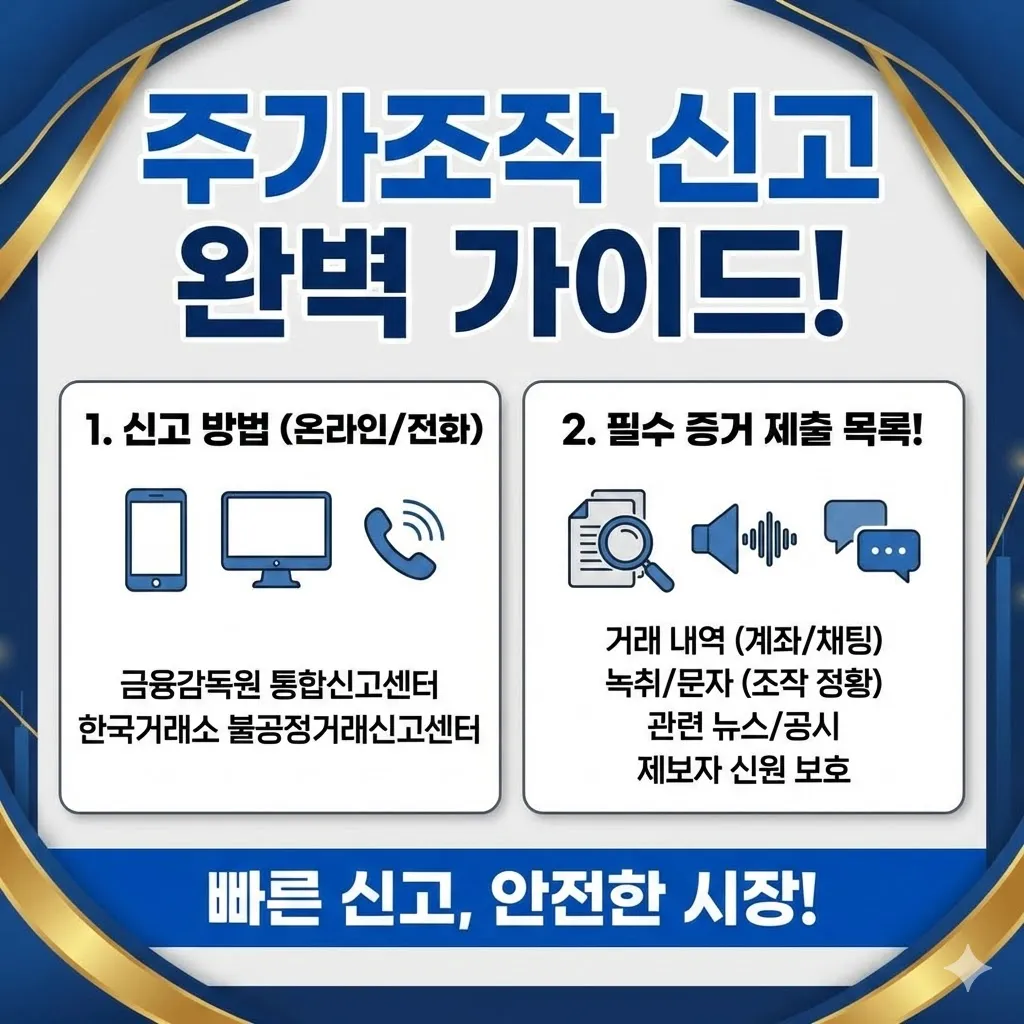 주가조작 신고방법 및 필수 증거 제출 목록 안내