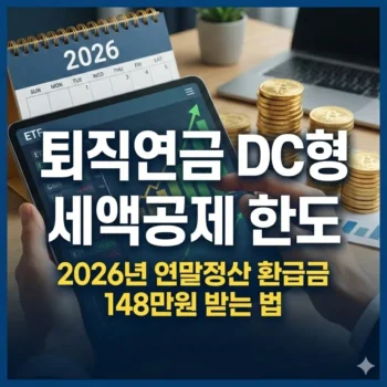 퇴직연금 DC형 세액공제 한도, 2026년 연말정산 환급금 148만원 받는 법