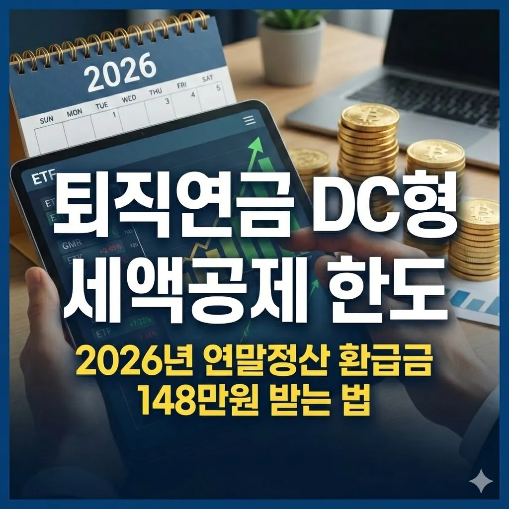 퇴직연금 DC형 세액공제 한도, 2026년 연말정산 환급금 148만원 받는 법