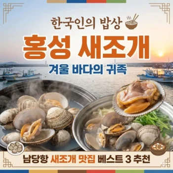 한국인의밥상 홍성 새조개 겨울 바다의 귀족, 남당항 새조개 맛집 베스트 3 추천