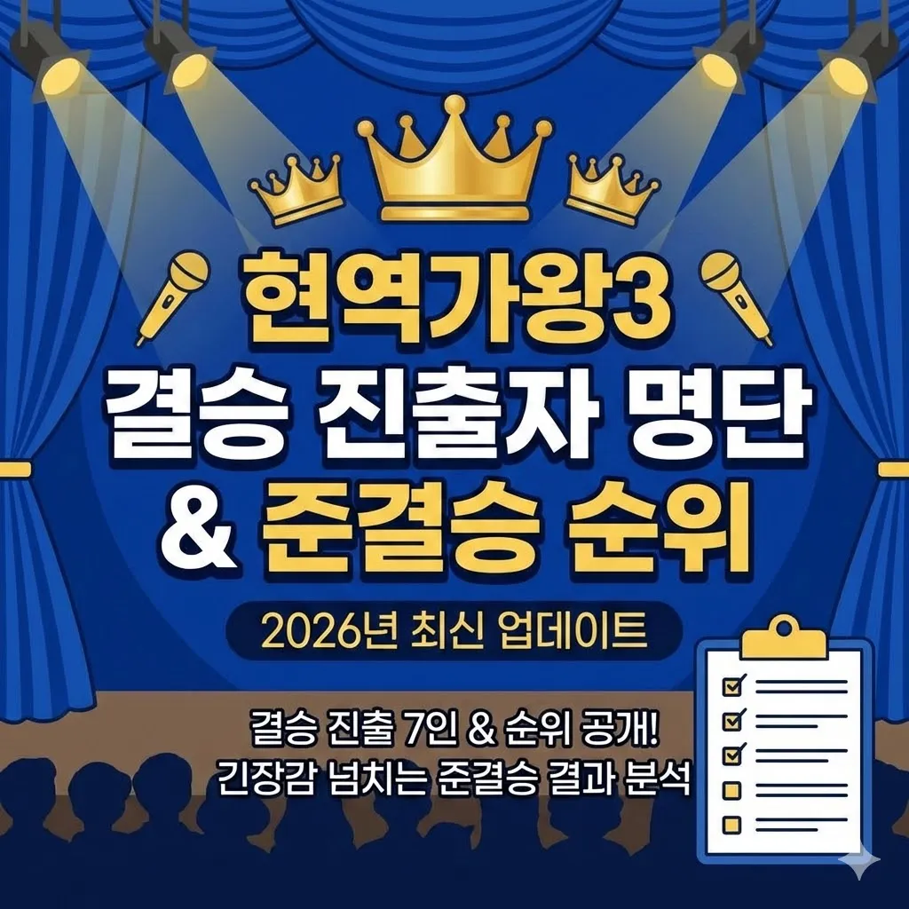 현역가왕3 결승 진출자 명단 및 준결승 순위 (2026년 최신 업데이트)