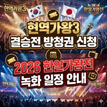 현역가왕3 결승전 방청권 신청 방법 및 2026 한일가왕전 녹화 일정 안내