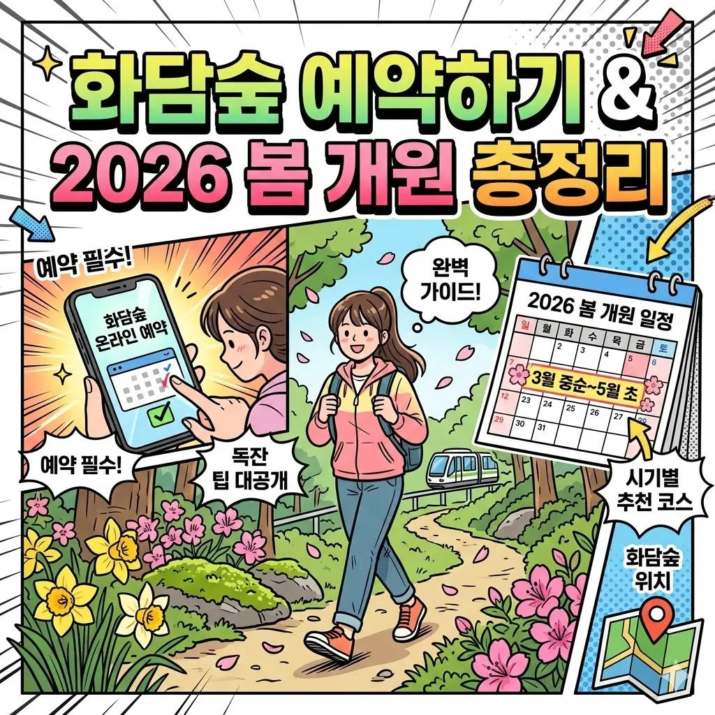 화담숲 예약하기 방법 및 2026 봄 개원 일정 총정리