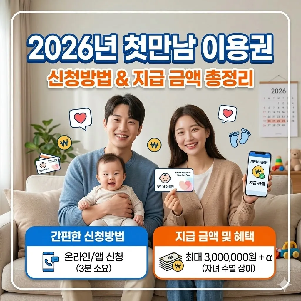 2026년 첫만남 이용권 신청방법 및 지급 금액 총정리