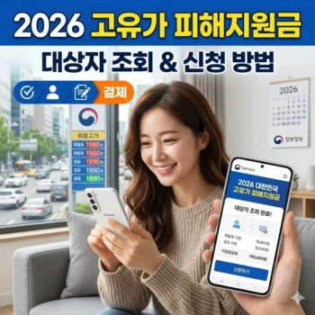 고유가 피해지원금 대상자 조회 및 신청 방법(2026년)