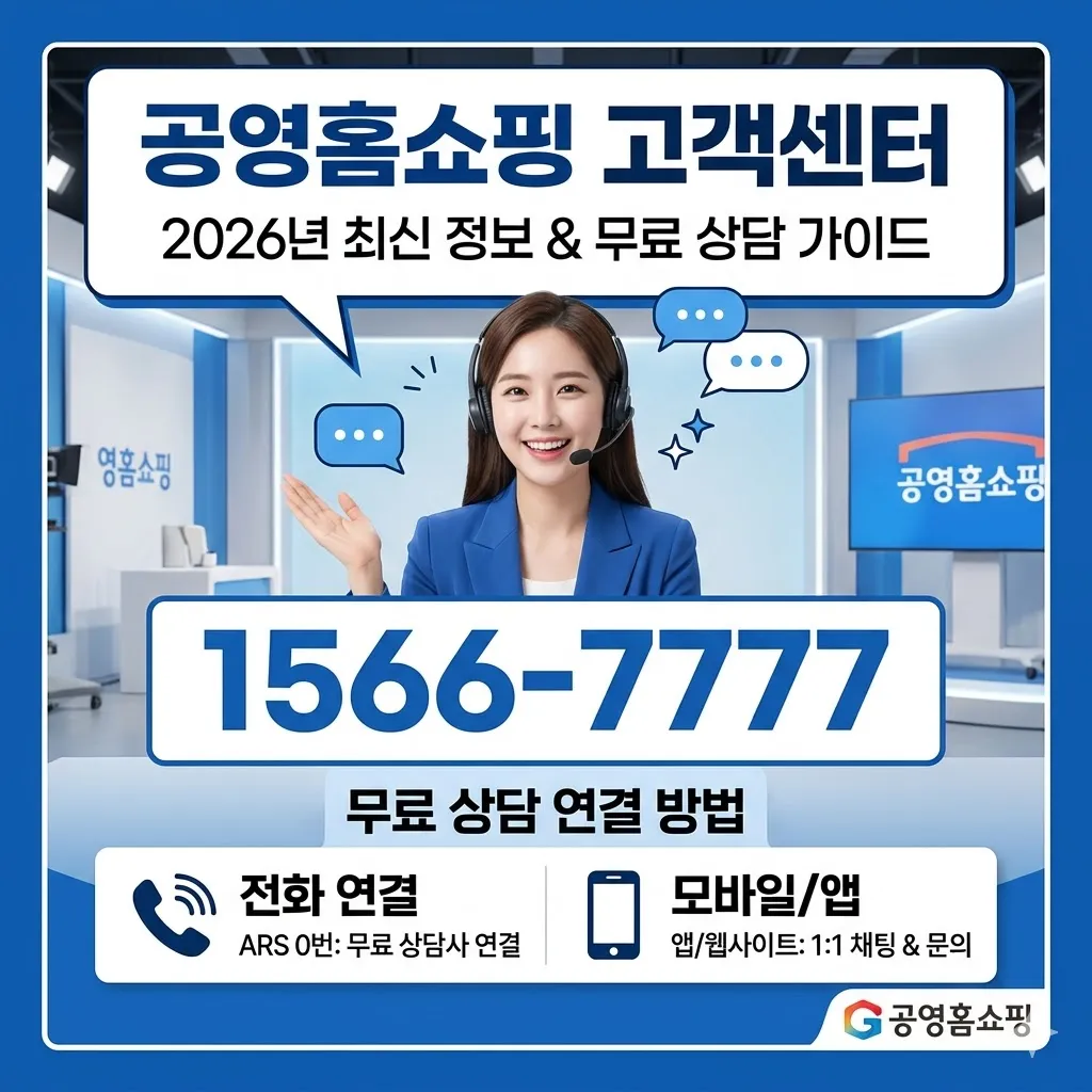 공영홈쇼핑 고객센터 전화번호 및 무료 상담 연결 방법(2026년)