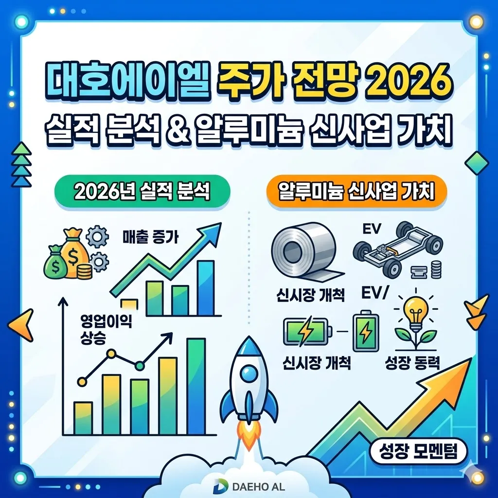 대호에이엘 주가 전망 2026년 실적 분석 및 알루미늄 신사업 가치