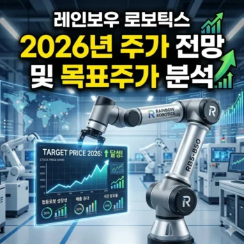 레인보우 로보틱스 주가 전망 및 목표주가 분석(2026년)