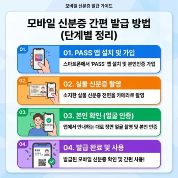 모바일 신분증 발급방법 단계별 정리