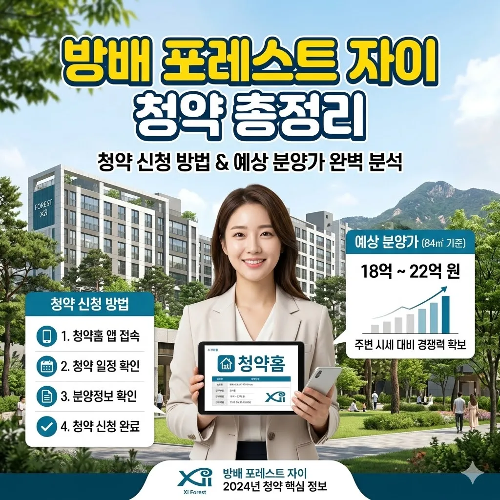 방배 포레스트 자이 청약 신청 방법 및 예상 분양가 총정리