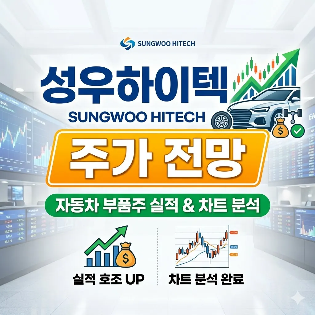 성우하이텍 주가 전망 자동차 부품주 실적 및 차트 분석