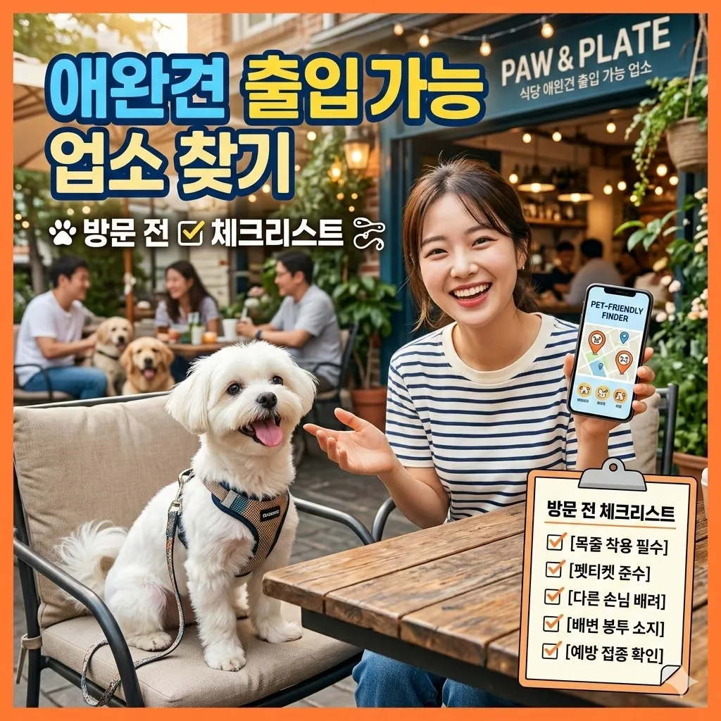 식당 애완견 출입 가능 업소 찾기 및 방문 전 체크리스트